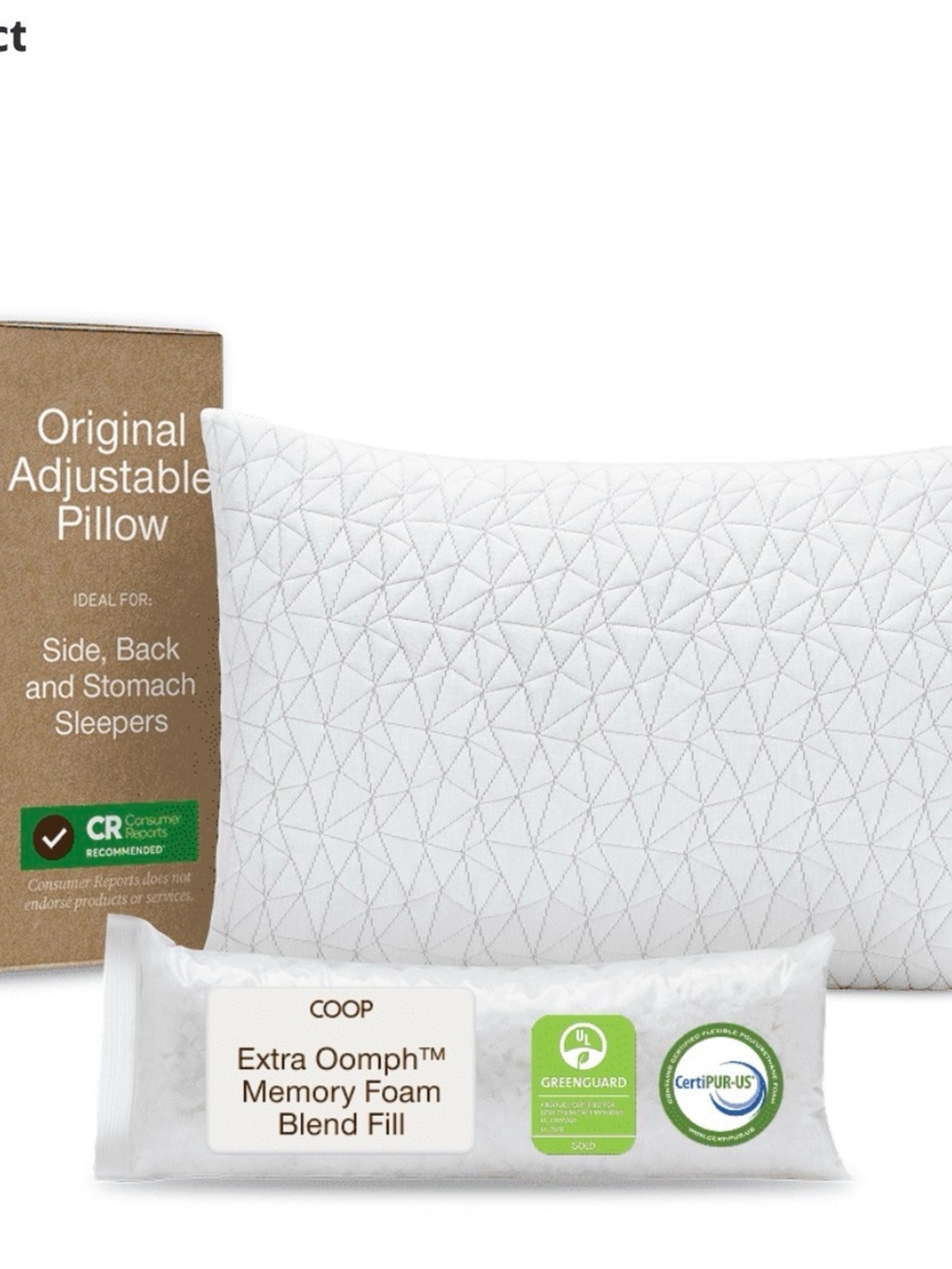 Coop Sleep Goods Original Loft Pillow Queen Size